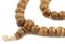 The Bead Chest Copper Inlaid Rustic Brown Bone Mala Beads (10mm)